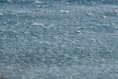 Mrozny poranek w Gdyni Orlowie. Nz. zamarzniete morze...