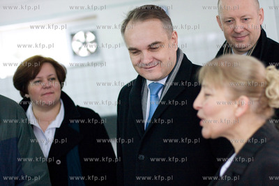 Wicepremier Waldemar Pawlak odwiedzil Bytów. Nz. wizyta...