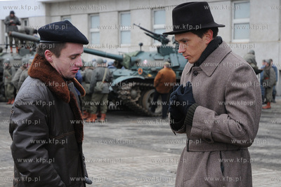 Plan zdjeciowy filmu o masakrze robotnikow na Wybrzezu...