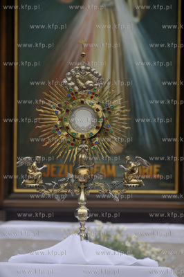 Procesja Bozego Ciala przeszla ulicami Pelplina.  03.06.2010...