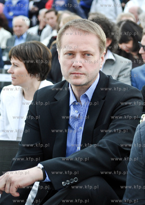 Sopot - Festiwal Dwa Teatry 2010. Nz. aktor Artur Zmijewski....