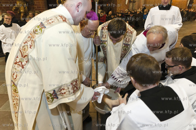 Msza Wieczerzy Panskiej w katedrze pelplinskiej sprawowana...