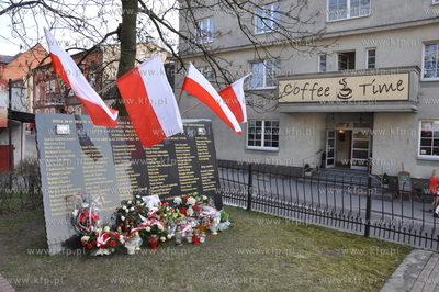 Koscierzyna - pamiatkowa tablica poswiecona ofiarom...