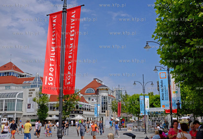 Sopot. Sopot Film Festival 2016. Reklama fetiwalu w...