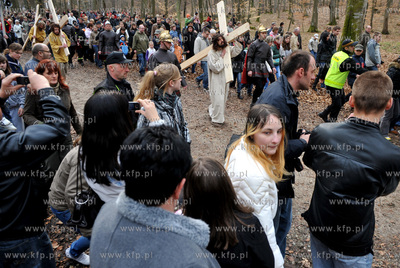 Wejherowo. Droga Krzyzowa. Inscenizacja Meki Panskiej...
