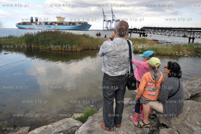 Najwiekszy kontenerowiec swiata Maersk Mc-Kinney Moller...