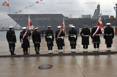 Port Wojenny w Gdyni Oksywie.Uroczystosc przekazania...