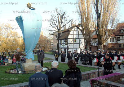 Ponowne odsloniecie pomnika astronoma Jana Heweliusza,...