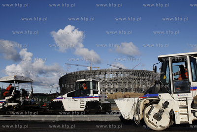 Gdansk. Budowa stadionu pilkarskiego PGE Arena.
26.10.2010
fot....