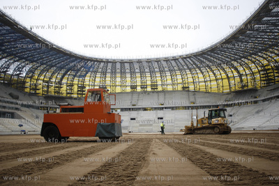 Gdansk. Budowa stadionu pilkarskiego PGE Arena.
06.04.2011
fot....