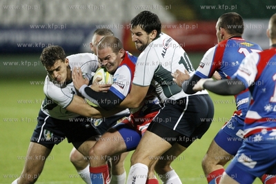 Ekstraliga rugby. Mecz Lechia Gdansk - Budowlani Lodz....