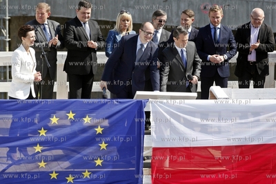 Gdansk. Symboliczne uruchomienie maszyny TBM Damroka,...