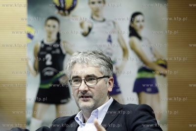Ergo Arena. Konferencja prasowa zenskiego zespolu siatkarskiego...