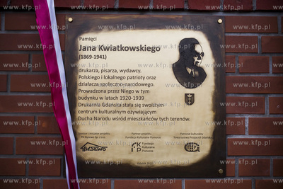 Gdańsk Orunia. Trakt św. Wojciecha 57.  Odsłonięcie...