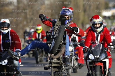 Gdansk. XIII edycja parady Mikolaje na Motocyklach....