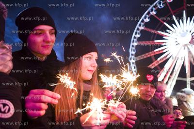 Gdańsk. Targ Węglowy. Wielki Final Orkiestry Swiatecznej...