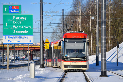 Tramwaj pesa jazz duo na pętli Ujeścisko. 14.02.2021...
