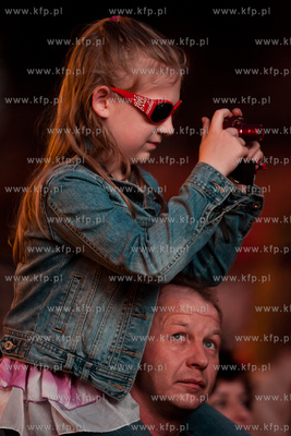 Gdansk. Otwarta dla publicznosci Strefa Kibica na Placu...