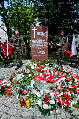 Gdansk. Pomnik Pamieci Polakow mieszkających na Wolyniu....