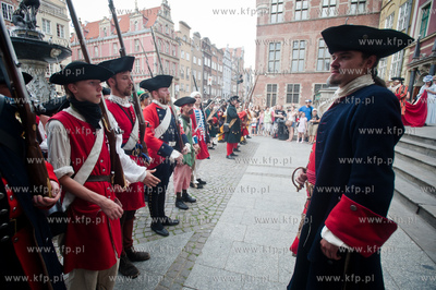 Gdansk. Zlot Zaglowcow Baltic Sail Gdansk 2013. Przemarsz...