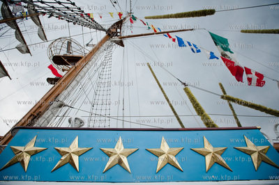 Gdynia. Meksykanski zaglowca Cuauhtemoc, ktory zacumowal...