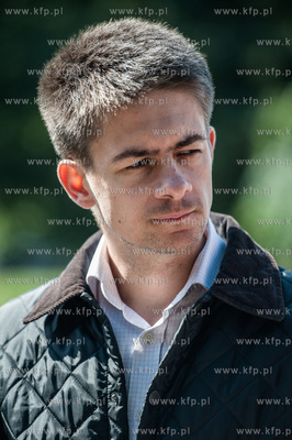 Gdansk. Plac Kobzdeja. Konferencja prasowa komitetu...