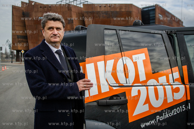 Gdansk. Plac Solidarnosci. Konferencja Janusza Palikota,...