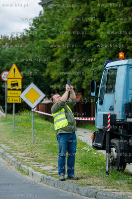 Gdansk. Skrzyzowanie ul. 3 Maja i Armii Krajowej. Pozegnalne...