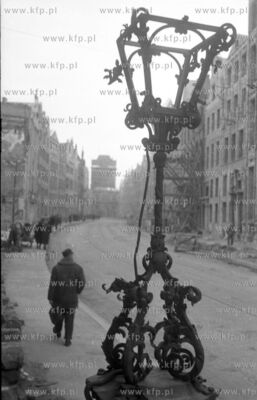 Odbudowa ul. Dlugie w Gdansku. 1948 0004232z Fot. Zbigniew...