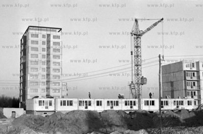 Budowa osiedla Morena Piecki - Migowo w Gdansku. 8.12.1978...