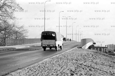 Nowo otwarty wiadukt nad torami wzdłuż ulicy Chopina...