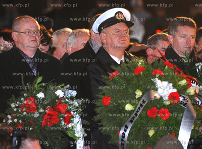 Apel Poleglych pod Pomnikiem Ofiar Grudnia w Gdyni...