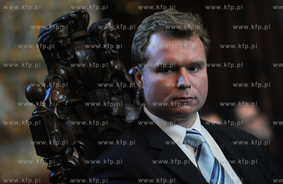 Gdansk. Dwor Artusa. Wreczenie Medali sw. Wojciecha...