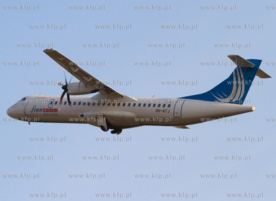 Gdansk, Rebiechowo. NZ. ATR linii Finncomm Airlines...