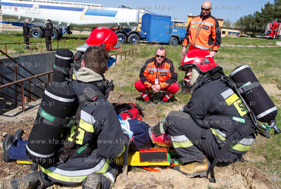 W Porcie Lotniczym Gdansk odbyly sie wspolne cwiczenia...