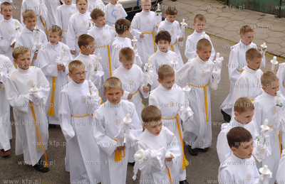 Przyjecie do Pierwszej Komunii Swietej w Koscierzynie...