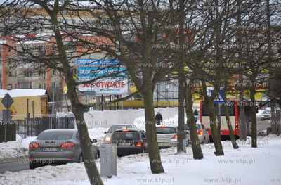 Gdansk - Suchanino. ul. Ludwika Beethovena w oddali...