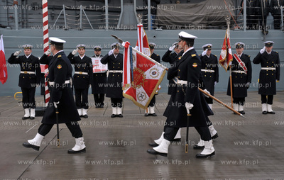 Port Wojenny w Gdyni Oksywie.Uroczystosc przekazania...