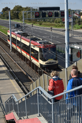 Gdańsk Chełm. Przystanek tramwajowy na ul. Armii...
