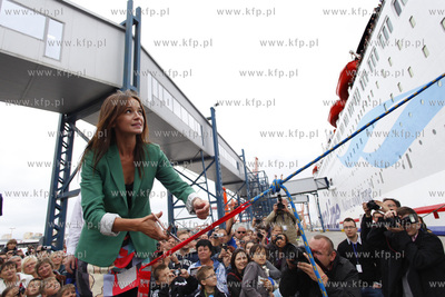 Gdynia. Chrzest promu Stena Spirit, ktory bedzie plywal...