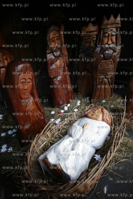 Sopot. Szopka bozonarodzeniowa przy kosciele garnizonowym...