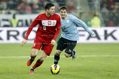 Gdansk.PGE Arena. Mecz towarzyski Polska - Urugwaj....