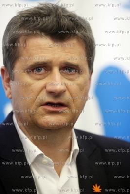 Gdansk. Konferencja prasowa Janusza Palikota i Marka...