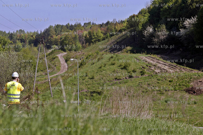 Trasa przyszlej Pomorskiej Kolei Metropolitalnej. Nz....