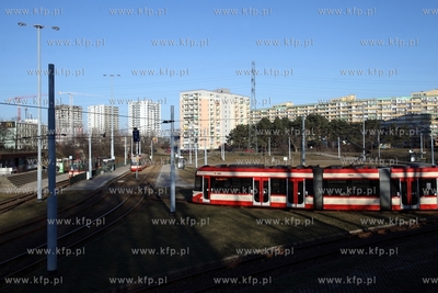 Pętla tramwajowa na gdańskiej Zaspie.
17.02.2015
fot....