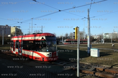 Pętla tramwajowa na gdańskiej Zaspie.
17.02.2015
fot....