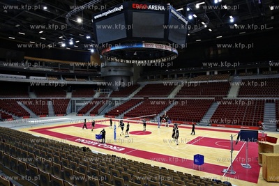 Ergo Arena.Trening zespołu Lotos Trefl Gdańsk. Nz....