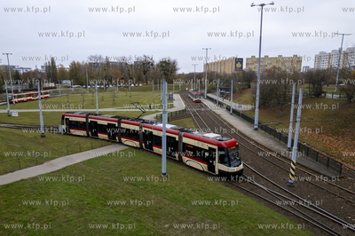 Pętla tramwajowa Zaspa. 07.11.2024 fot. Paweł Marcinko...