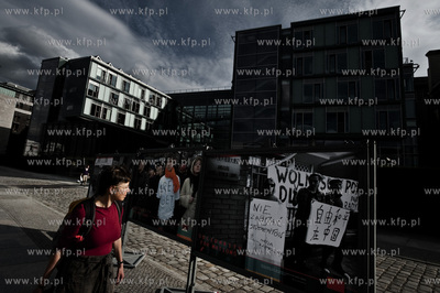 Wystawa pt. Solidarnosc Narodow, nieopodal Reichstagu,...