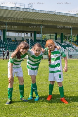 Drużyna piłkarek Biało-Zielone Lechia Gdańsk. 12.05.2018...